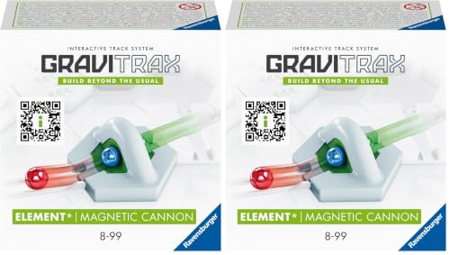 Ravensburger - GraviTrax - Élément Canon magnétique - Circuit de Billes - Jeu de Construction créatif - Parcours de Billes à Construire - Dès 8 Ans - Version française - 22413 (Lot de 2)