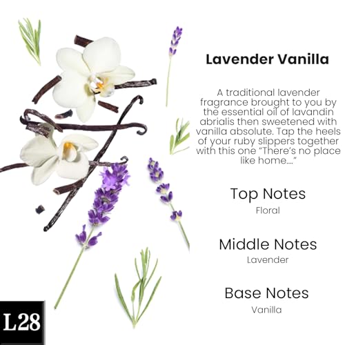 Image of C Classy Hanging Car Air Freshener 2 Pack, Lavender Vanilla Essential Oil Diffuser, Long-Lasting Fragrance, Cute Glass Bottle Car Accessories for Women & Men, Made in USA