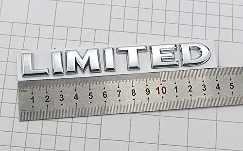 Huapx® 3D Metal Limited Emblem Badges,1Pack Oem Chrome Aluminum Alloy Badges Decal Suit For Side Fender Rear Trunk Tailgate With Adhesive Tapes Auto Car Sticker Accessories(Silver) #TOP2
