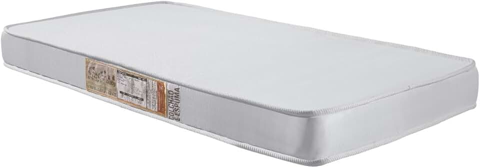 Colchão D18 Branco Infantil Baby Macio Para Berço Americano 70x130 B70