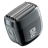 Waterproof Electric Foil Shaver, 5-Blade Precision Cutting System, USB-C Fast Charge Travel Razor – Platinum