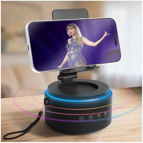 Gifts for Men Dad Him Husband Christmas - Bluetooth Speaker with Phone Stand - Anniversary Birthday Gift for Teen Boy Boyfriend Women, Mens Stocking Stuffers - Ideal for Home/Kitchens/Outdoor/Desk