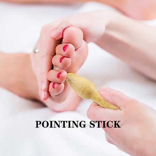 Upiqng WS 4Pcs Massage Wooden Stick Small Muscle Scraper Manual Back Neck Foot Massager Smooth Wood Rod Acupuncture Point Massager Therapy Tool thumb #5