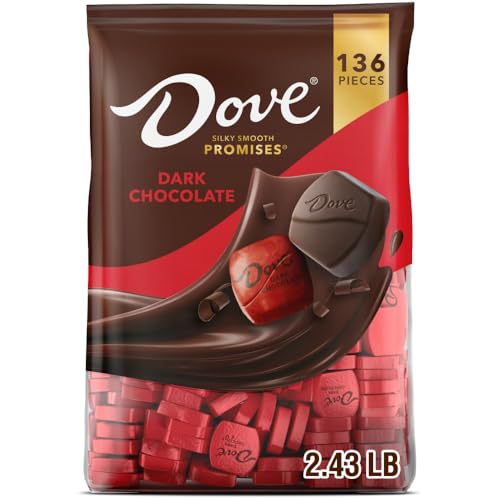 DOVE PROMISES Dark Chocolate Candy, 136 Ct Bulk Bag