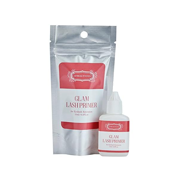 MYBEAUTYEYES-Eyelash-Extension-Glam-Lash-Primer-15-mlPre-Treatment-for-Semi-Permanent-EyelashEasily-Removes-Proteins-and-OilsOil-FreeLonger-Extension-Retention-Transparent Eyelash Extension Glam Lash Primer 15 ml/Pre-Treatment for Semi Permanent Eyelash/Easily Removes Proteins and Oils/Oil Free/Longer Extension Retention (Transparent)
