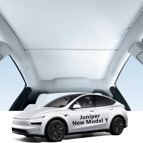 Arcoche Sonnenschutz für das Neue Tesla Model Y von 2025 2026 Isolierung Wärme- und UV-Schutz Sonnenschutz für das Glass Dach Zubehör
