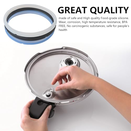 2026 Juego de 3 anillos de sellado de silicona de grado alimenticio para I-nstant P-ot 6/5 Qt - Compatible con modelos IP-DUO60, LUX60, DUO50, Smart-60 y CSG60 miniatura 3