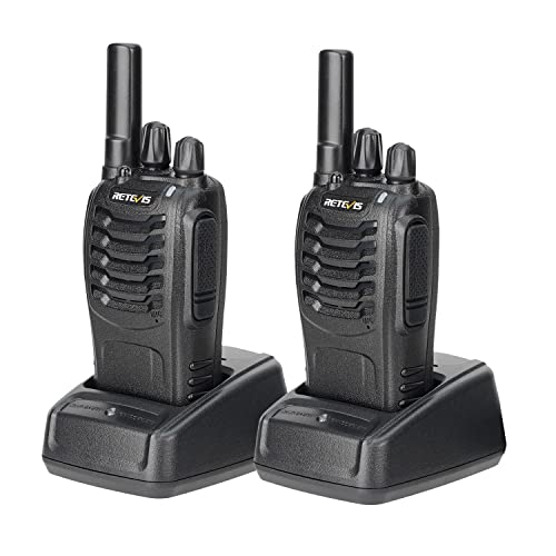 Retevis H-777 Rechargeable Walkie Talkie Adults, Long Range 2 Way Radio, Portable Frs Two Way Radio With Led Flashlight(Black, 2 Pack) #TOP23