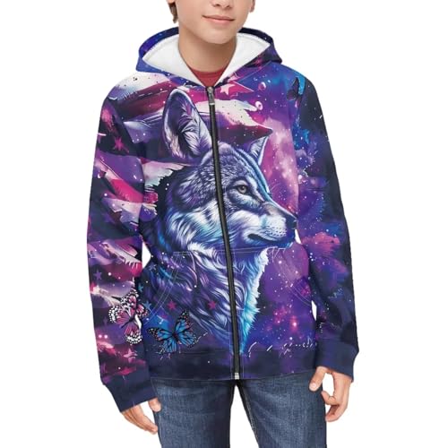 Colorful Cats Boys and Toddlers' Zip-up Hoodie Sweatshirt 6-16T Boys Girls Zip Up Hoodies Sweatshirts3