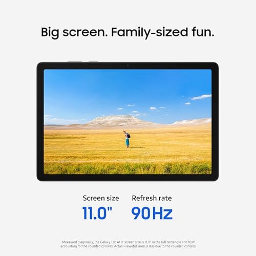 Samsung Galaxy Tab A11+ 8GB RAM, 256GB Storage, Optimized Performance, Long Lasting Battery, Expandable Storage, Large Display, Dolby Atmos Speakers, AI Assist, Slim, Light, 2 Year Warranty, Gray - 4