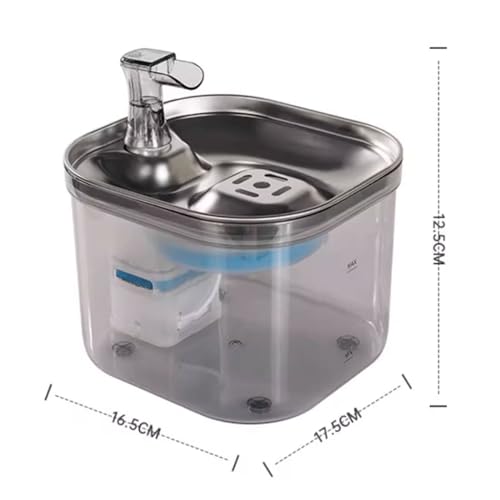 Fuente de Agua para Mascotas de Acero Inoxidable 304 miniatura 2