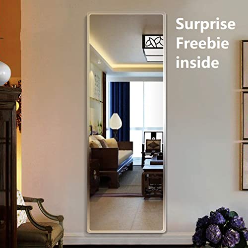 Image of Creative Arts n Frames 5mm Full Length Long Beveled Smooth Edges Frameless Rectangular Wall Mount HD Mirror Home Decor Items (18X42 inch Rectangular HD Mirror)