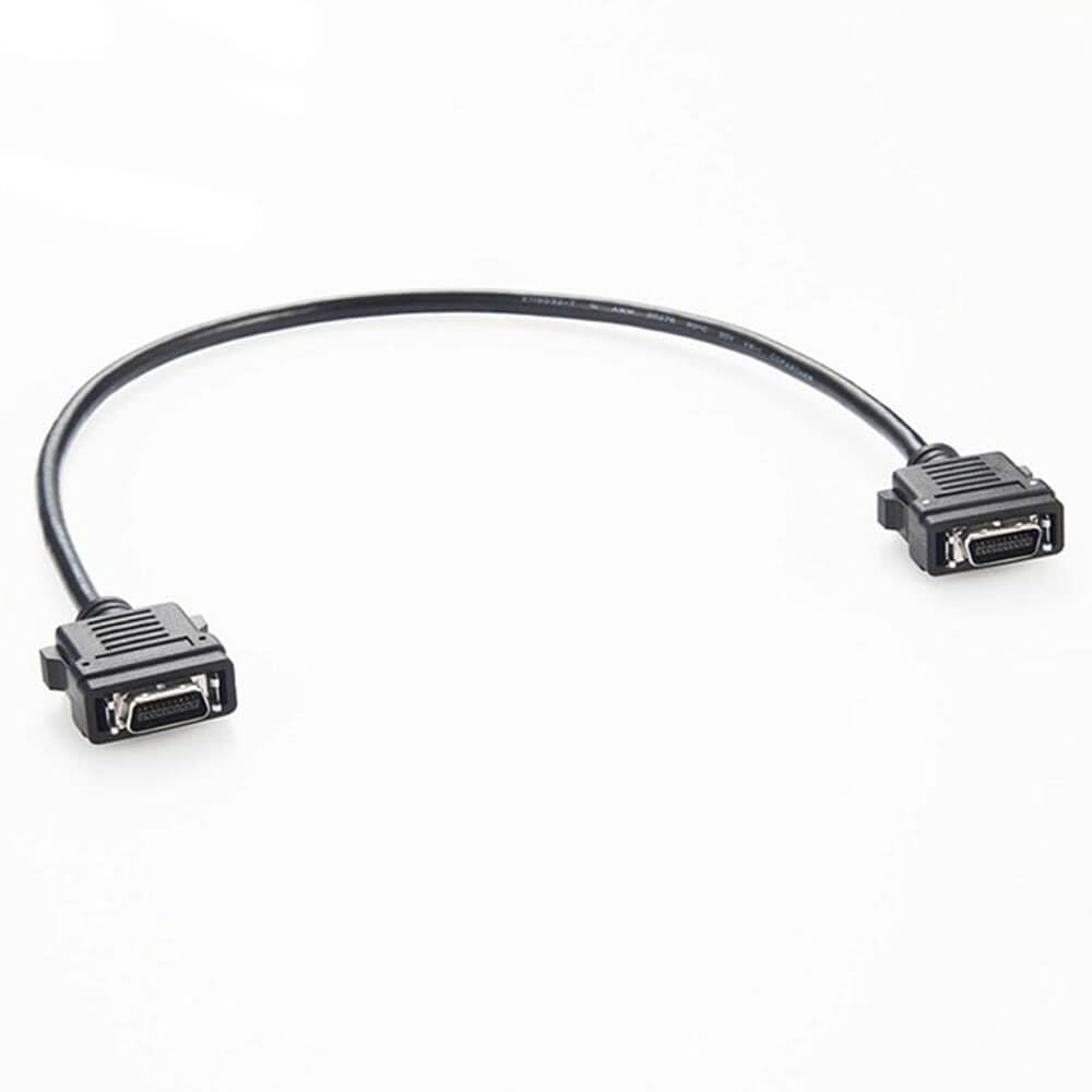 Elecbee Connettore SCSI MDR tipo 20 pin diritto a scatto da maschio a maschio con cavo 0,5 m