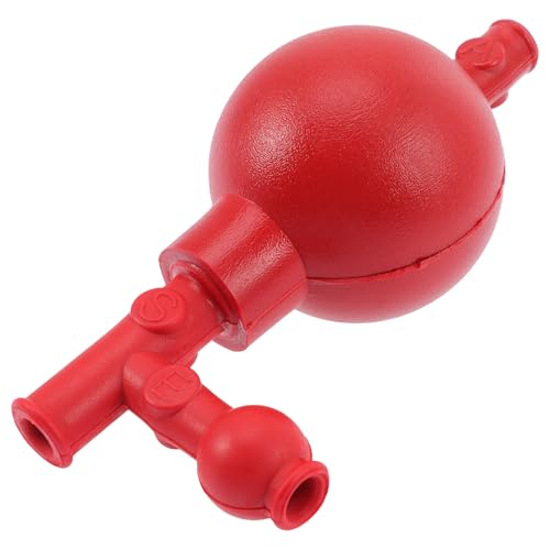 SHINEOFI Poire à Pipette Quantitative 60 Ml en Caoutchouc 3 Valves, Remplisseur de Pipettes de Laboratoire pour Manipulation Précise des Liquides en Milieu...