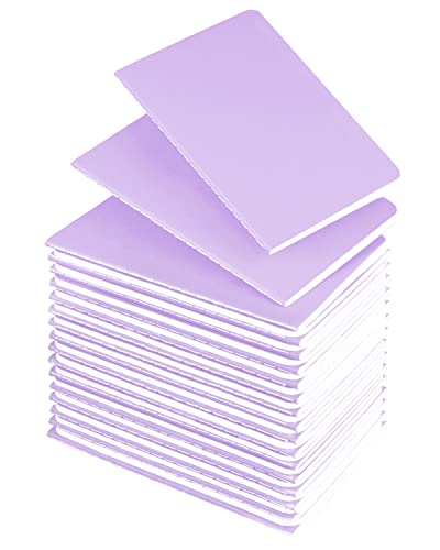 Mini carnet de notes de poche violet pour scrapbooking et croquis en lot de 36