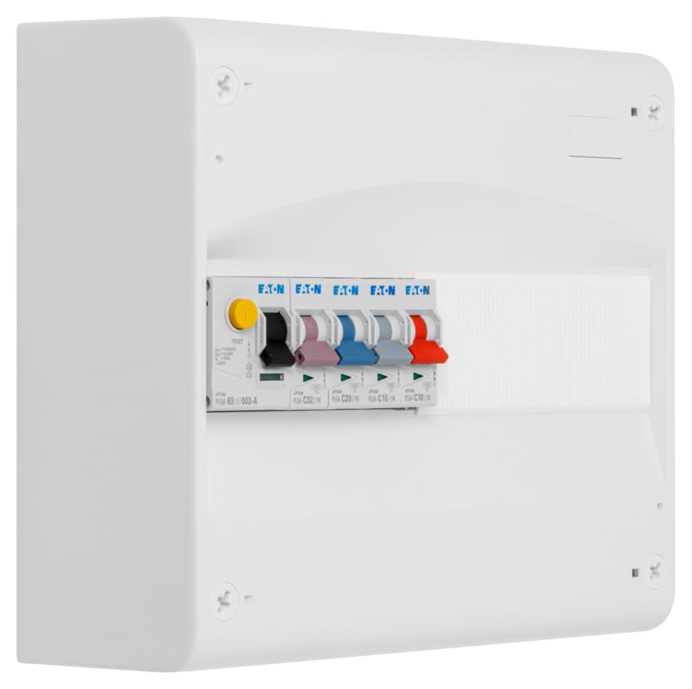 EATON - Cuadro 1 fila preequipado 1 inter. diff. 63A tipo A + 4 disyuntores