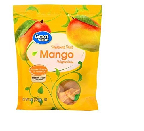 Great Value Sweetened Dried Philippine Mango 6 Oz Great Value Sweetened Dried Philippine Mango 6 Oz