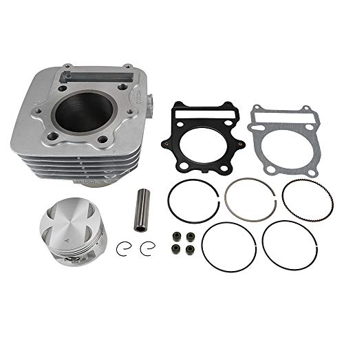 NICECNC Engine Cylinder Heads, Cylinder kit Piston 72mm Rings Gaskets Compatible with Suzuki GN250 DR250 GZ250 DR250S