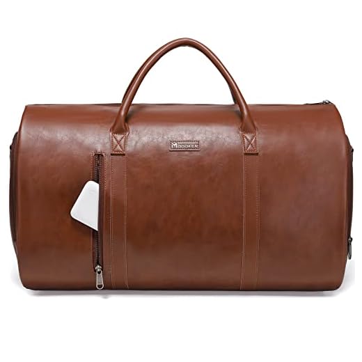 Modoker Versatile Leather Garment Travel Bag