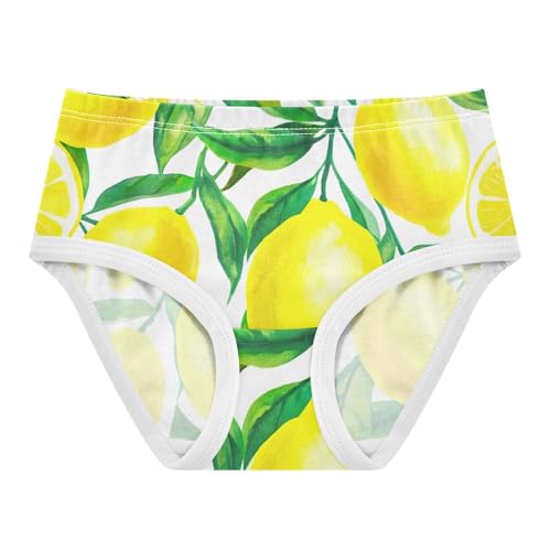 Yellowe Lemons Lime Girl Panties Cute Toddler Underwear Custom Cotton Print Briefs Girls Undies 2t