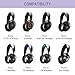Ear Pads Replacement for SteelSeries Arctis Nova - Magic Mesh Fabric Earpads for Arctis Nova Pro Wired, Nova 1, 3, 4, 5, 7 Headphones - Made by GEVO Cushions with High-Density Foam - Purple