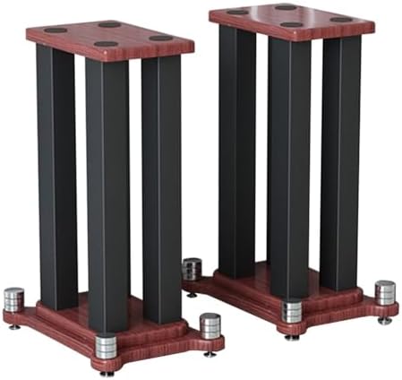Universal Heavy Duty Speaker Stand - Adjustable Height 20-80CM, Floor Standing Base for Home Theater, Studio, and DJ Speakers, Sturdy 25x30x70cm Design, 1 Pair