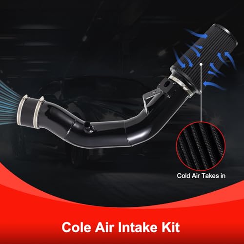 Image of Air Intake Kit, 6.0 Diesel Cold Air Intake Pipe with Filter Replacement for 2003 2004 2005 2006 2007 Ford F250 F350 F450 6.0L Powerstroke Diesel