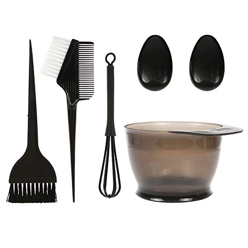 Kit Coloration Cheveux, Anself Kit Teinture Cheveux, Peigne Pinceau Brosse Bol Pour Coloration Cheveux Teinture Décolorante Coiffure Couleur Accessoires Bol, Embout Auriculaires, Mélangeur de Colorant