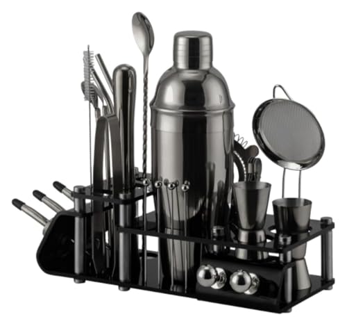 Set Coctelera Bartender 24 Piezas Acero Inoxidable 750ml miniatura 1