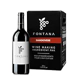 Fontana Italian Sangiovese Wine Kit Ingredients - 6 Gallon DIY Kit - Makes 30 Bottles of Wine