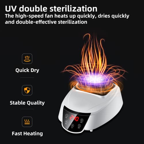 JUKIDS Droger, sneldrogende multi-speed elektrische luchterhoes, opvouwbare besparing tijd verwarmde luchthoes alleen nat weer, blauw - Image 3