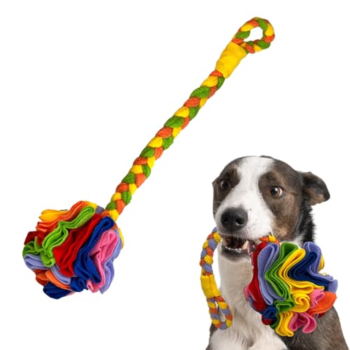 犬用スナッフルボール | インタラクティブ スローフィーダー | ドッグトリートボール - ペットの退屈解消 知育トレーニング 遊び時間に