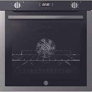 Hoover HOXC3UB3358BI 78 Litre Multifunction Oven, LED Programmer, Catalytic liners, 8 Progammes, Black glass and Stainless steel