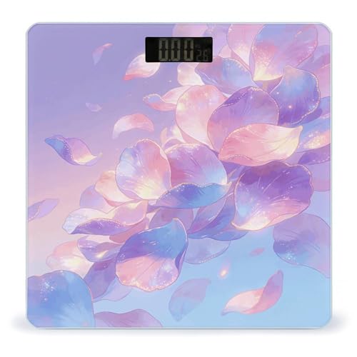 Báscula Digital de Baño Light Petals con Vidrio Templado miniatura 1