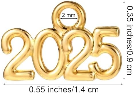 1 Piece Single 2025 or 2026 Year Charm – Custom Gold or Silver Colored Zinc Alloy Year Charm for Jewelry Making, Necklace & Bracelet, Ships from California - Image 7
