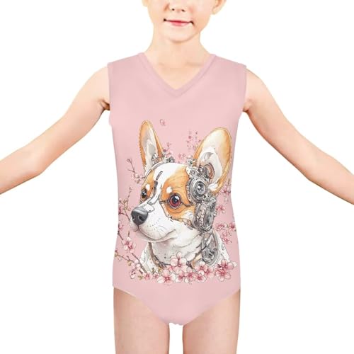 Image of Mumeson Girls One Piece Swimsuits Lightweight V-Neck Swimwear Bathing Suits for Little Girls 3-14 Years