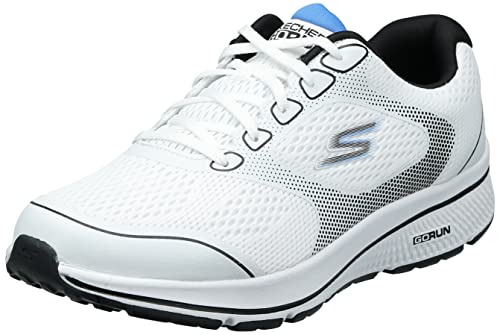 Skechers 220369, Basket Homme, Textile Blanc synthétique Bleu et Noir, 42 EU Cover
