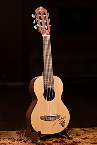Ortega Guitars 6 String Bonfire Series Guitarlele, Right-Handed, Acoustic, (Rgl5) #TOP3