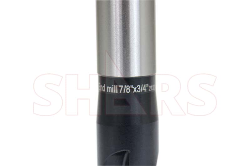 Image of Shars 7 /8 inch 90 Degree Indexable End Mill with 3 PCS of APKT 1003 Insert 3 Flutes 404-2860W+404-6960(3) P[