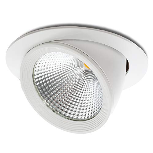 Foco Downlight LED 30W 2820Lm 2700ºK Orientable UGR17 50.000H [JW-30W-G-WW] | Greenice