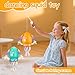 Dancing Octopus Toy, Electric Dancing Octopus Toy, Automatic Obstacle Avoidance Sensor Toys, Upright & Crawling Two Modes, with LED & Music, USB Rechargeable (Yellow+Fishing Rod)