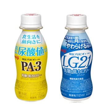 明治プロビオヨーグルトPA-3/LG21「低糖」低カロリードリンク セット各(112ml×24本)クール便
