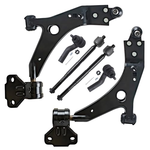 Image of Detroit Axle - Front Lower Control Arm with Ball Joint + Tie Rods End Links Kit Replacement for 2013-2018 Ford Escape - 6pc Set