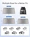 helloleiboo Graphene Car Windshield Sun Shade Car Sun Shade for Windshield with Heat Absorption Coating Foldable Design with UV Protection to Keep Your Car Interior Cooler Silver (Large-61 × 32 in)
