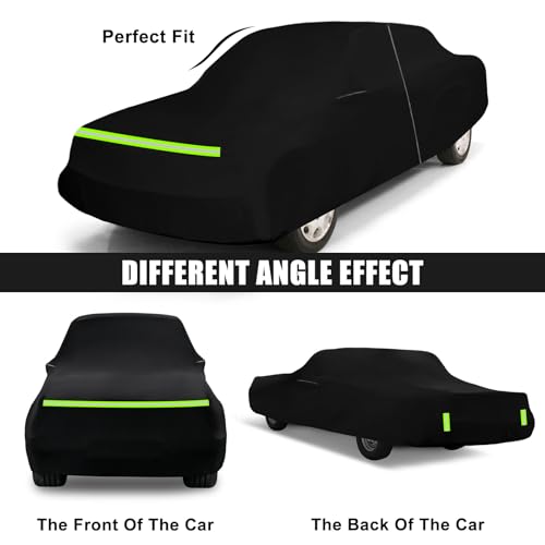Image of Waterproof Car Covers Replace for 1993-2006 Mercedes-Benz E-Class W124 /W210 /W211, 6 Layers All Weather Car Cover with Zipper Door for Snow Rain Dust Hail Protection