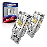 SUPAREE t20 led バックランプ ダブル球 爆光 高輝度 ホワイト t20 led テールストップランプ 360°全方向照射 キャンセラー内蔵 DC12V車用 車検対応 無極性 ステルス仕様 (2個入り)