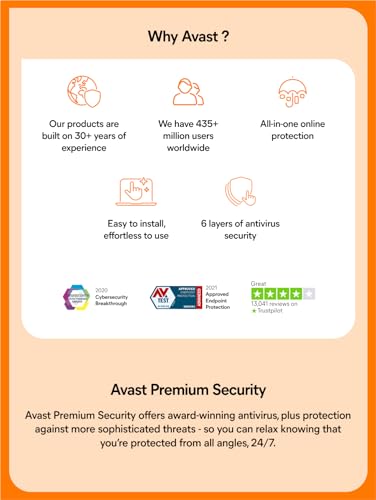 Avast Premium Security | 1 Device 2 Years | Windows PC | Total Protection against all internet threats | Email Delivery in 2 Hours. - Image 2