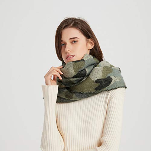 September Home Camo Pashmina Winter Scarf Camoflauge Blanket Outdoor Fashion Scarf Wraps Shawl Handmade Scarves For Woman Man (Camouflage) #TOP4