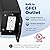 OPAXIS Outdoor Porch Light with GFCI Outlet, Black Motion Sensor Exterior Lighting Fixtures Wall Mount for House with Water Ripple Glass, Anti-Rust Waterproof Outdoor Wall Sconce Lantern for Garage