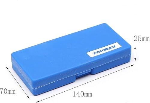 TOPWAY Outside Metric Micrometer Tool 0-25mm + Kalibrierschlüssel + Gehäuse